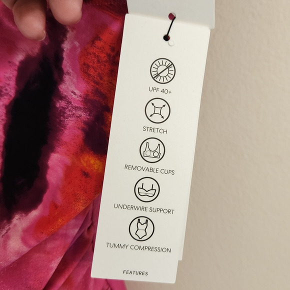 DKNY Women's Swimsuit One Piece Tummy Compression Resort Vacation S - Picture 6 of 9